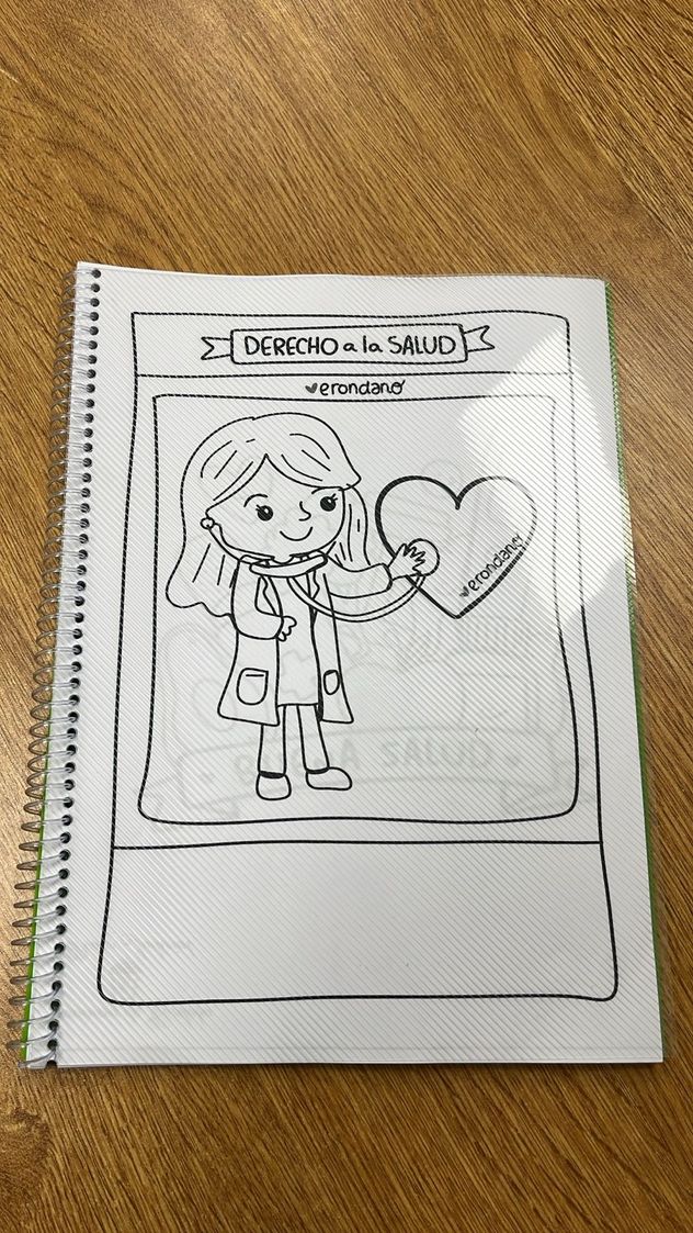 Cuadernillo de actividades diseñado por artistas del Poder Judicial.