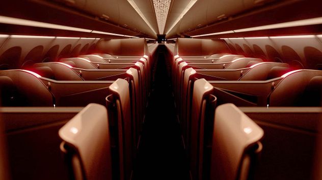 Cabina Premium Business en los nuevos Airbus A321XLR.