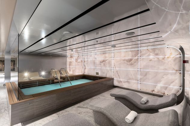 El MSC Aurea Spa suma una propuesta de relax con tratamientos, zona termal y salón de belleza.