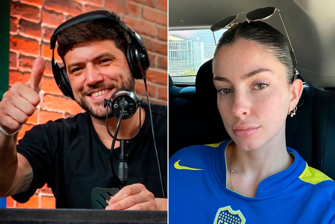 Nicolás Luaces y Daniela Iker, los protagonistas de una novela inesperada en la cancha de Boca.