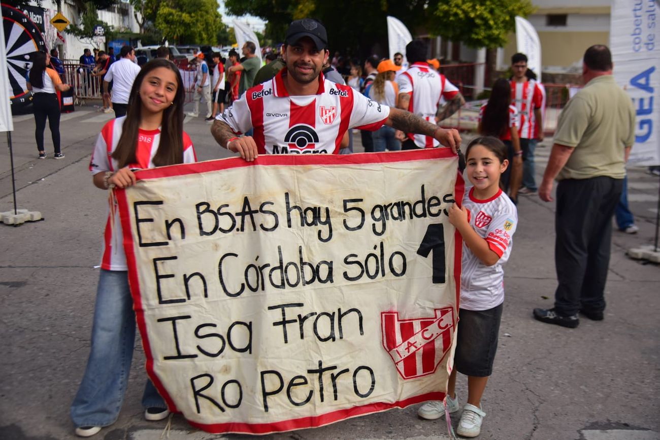 Cara 'e Cancha, en la previa del Instituto vs. Estudiantes de La Plata.