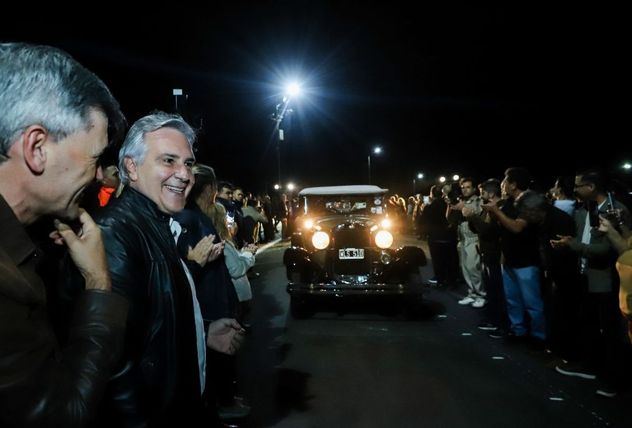 El intendente Daniel Passerini y el gobernador Martín Llaryora.