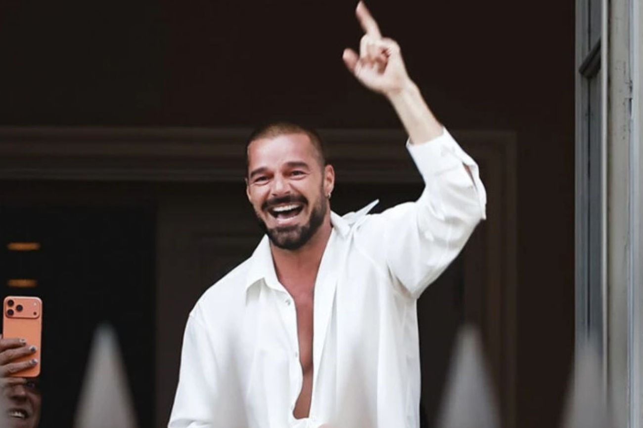 Ricky Martin cuando estuvo en Buenos Aires.
