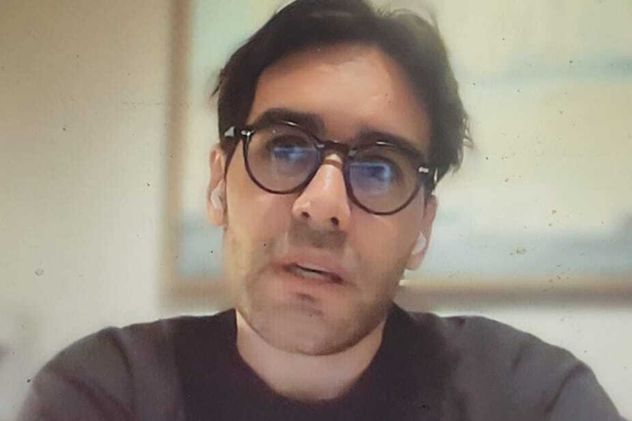 Facundo Macarrón, hijo de Nora Dalmasso, en la charla vía Zoom con La Voz