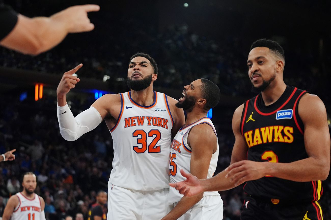 New York ante Atlanta, en el inicio de los Playoffs de la NBA.