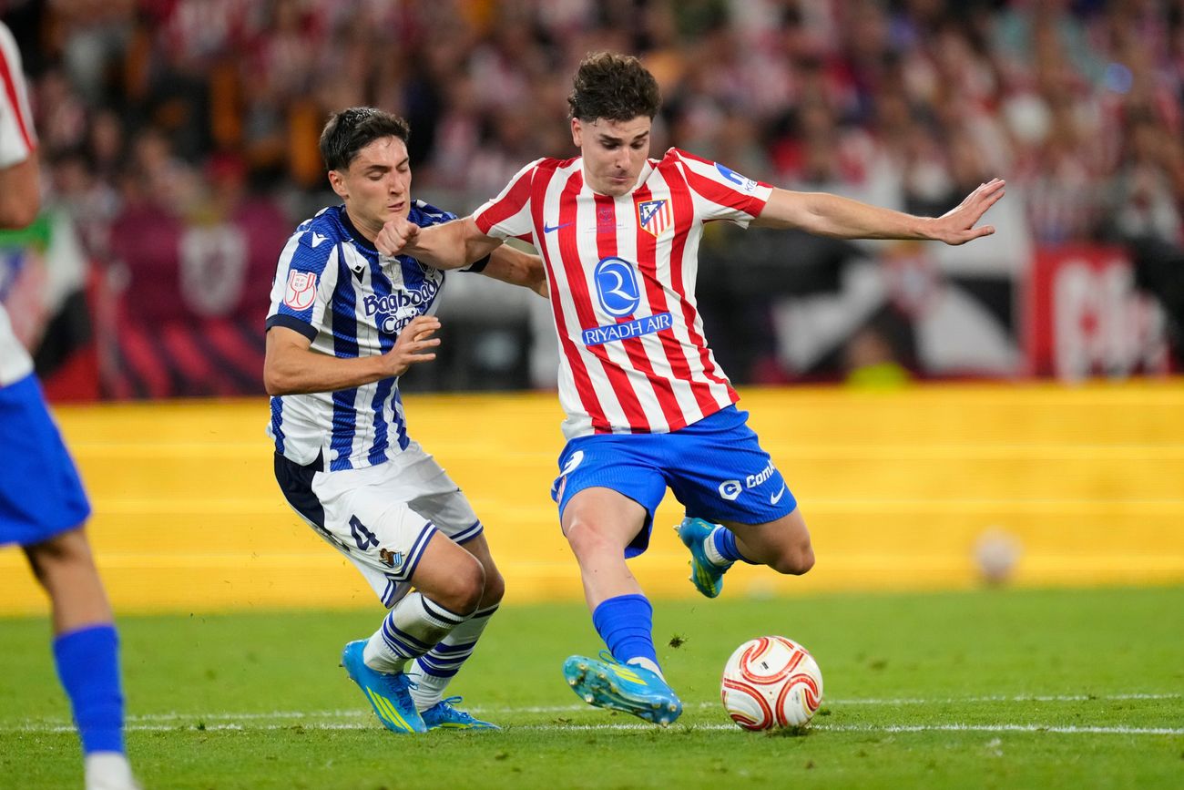 Atlético de Madrid vs. Real Sociedad, por la final de la Copa del Rey.
