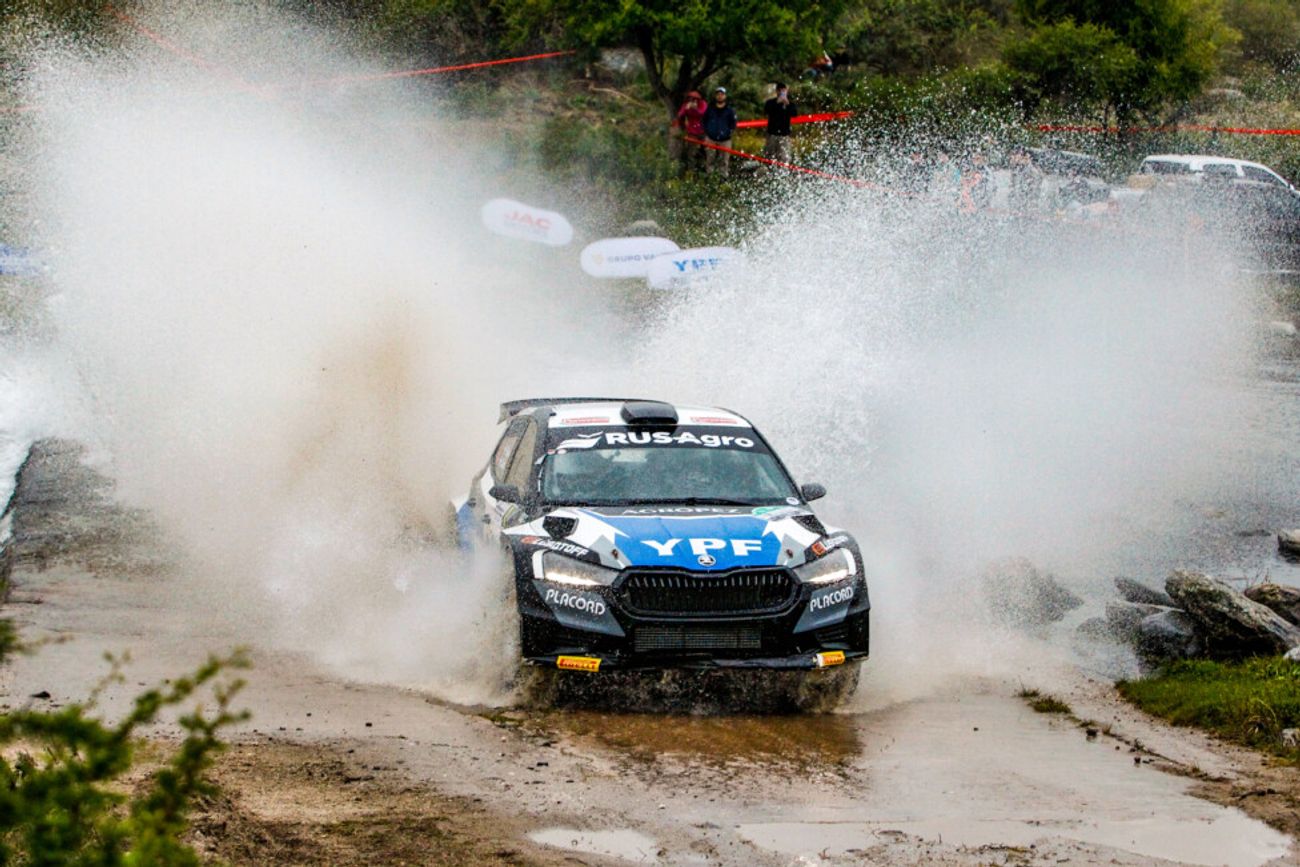 Federico Villagra en el Rally en Mina Clavero.