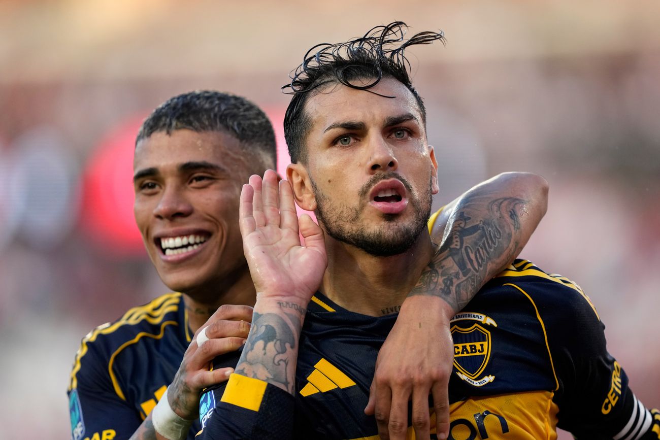 Leandro Paredes abrió el marcador en el River-Boca en el Monumental.
