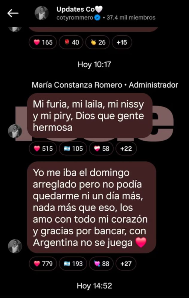 Coty Romero habló tras su escandalosa expulsión de La cárcel de los gemelos