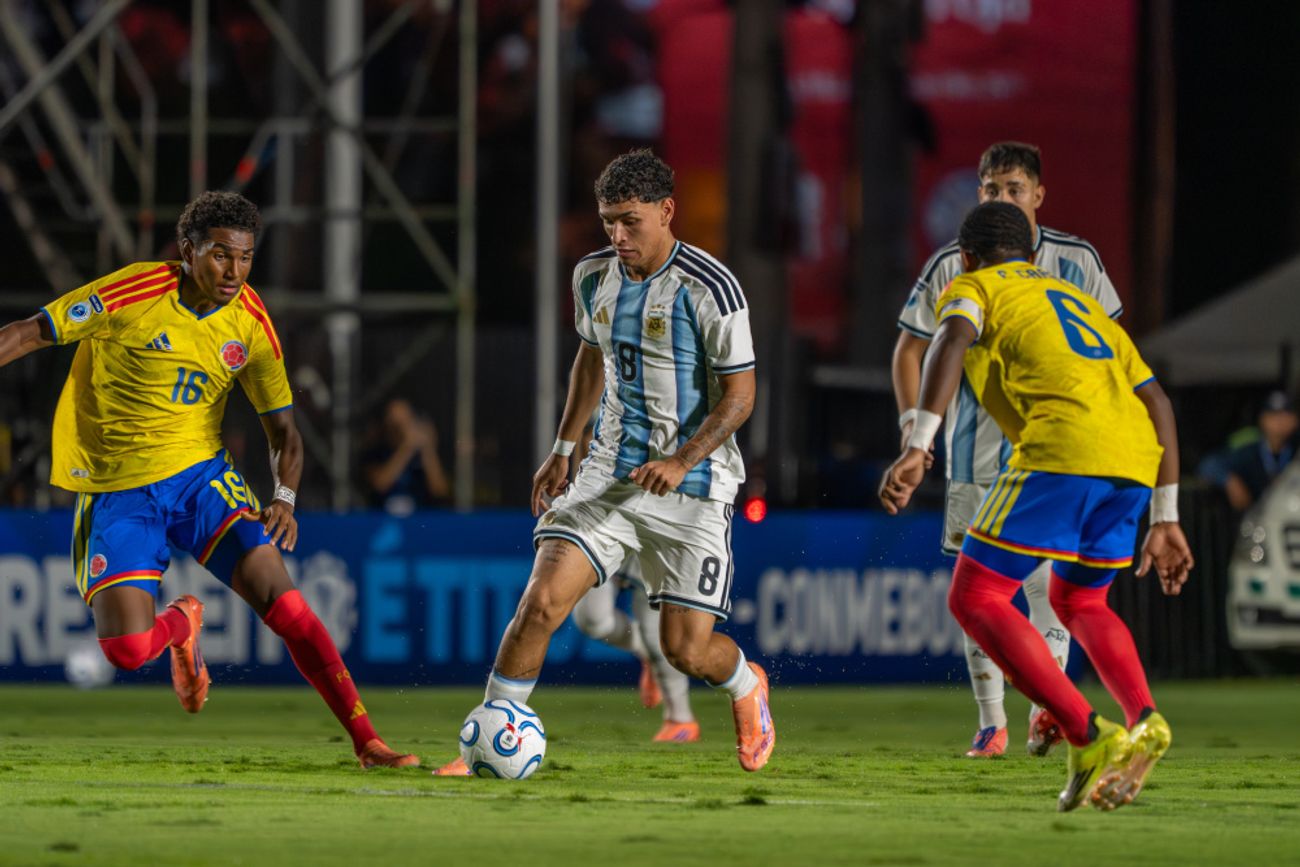Argentina vs Colombia por la final del Sudamericano Sub 17 de fútbol.
