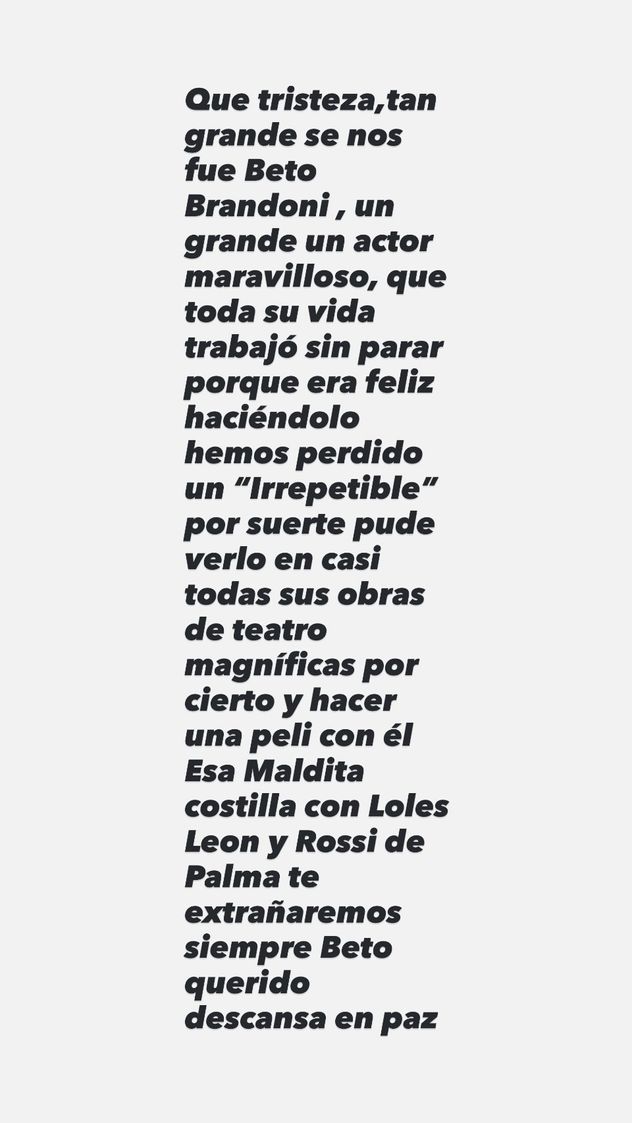 La despedida de Susana Giménez a Luis Brandoni.