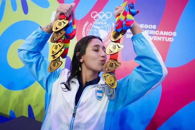 Agostina Hein imparable, diez medallas en diez pruebas