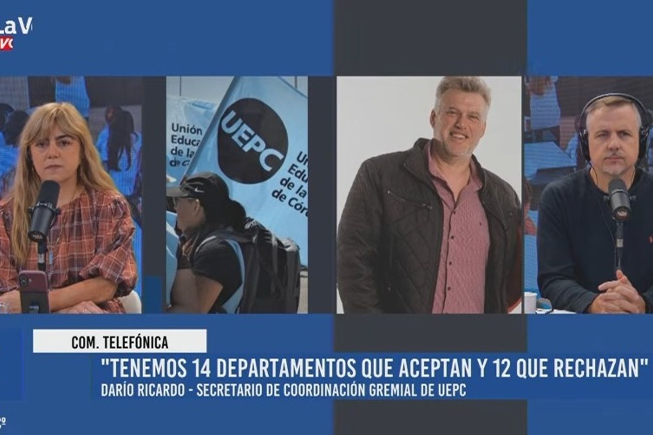 Darío Ricardo, de la UEPC, en diálogo con La Voz En Vivo. 