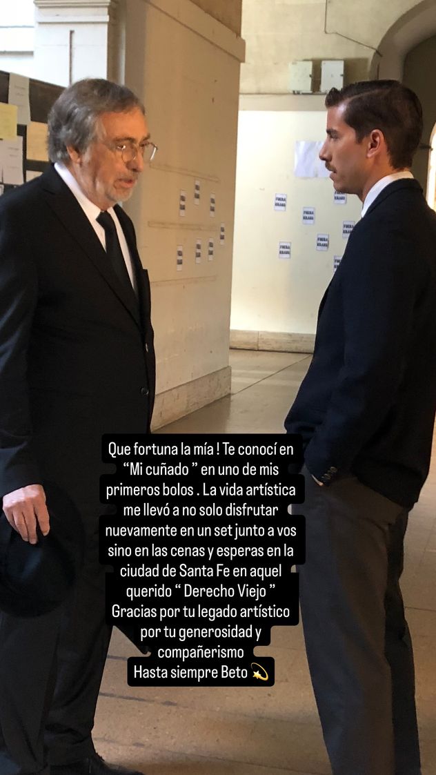 Victorio DAlessandro despidió a Luis Brandoni.