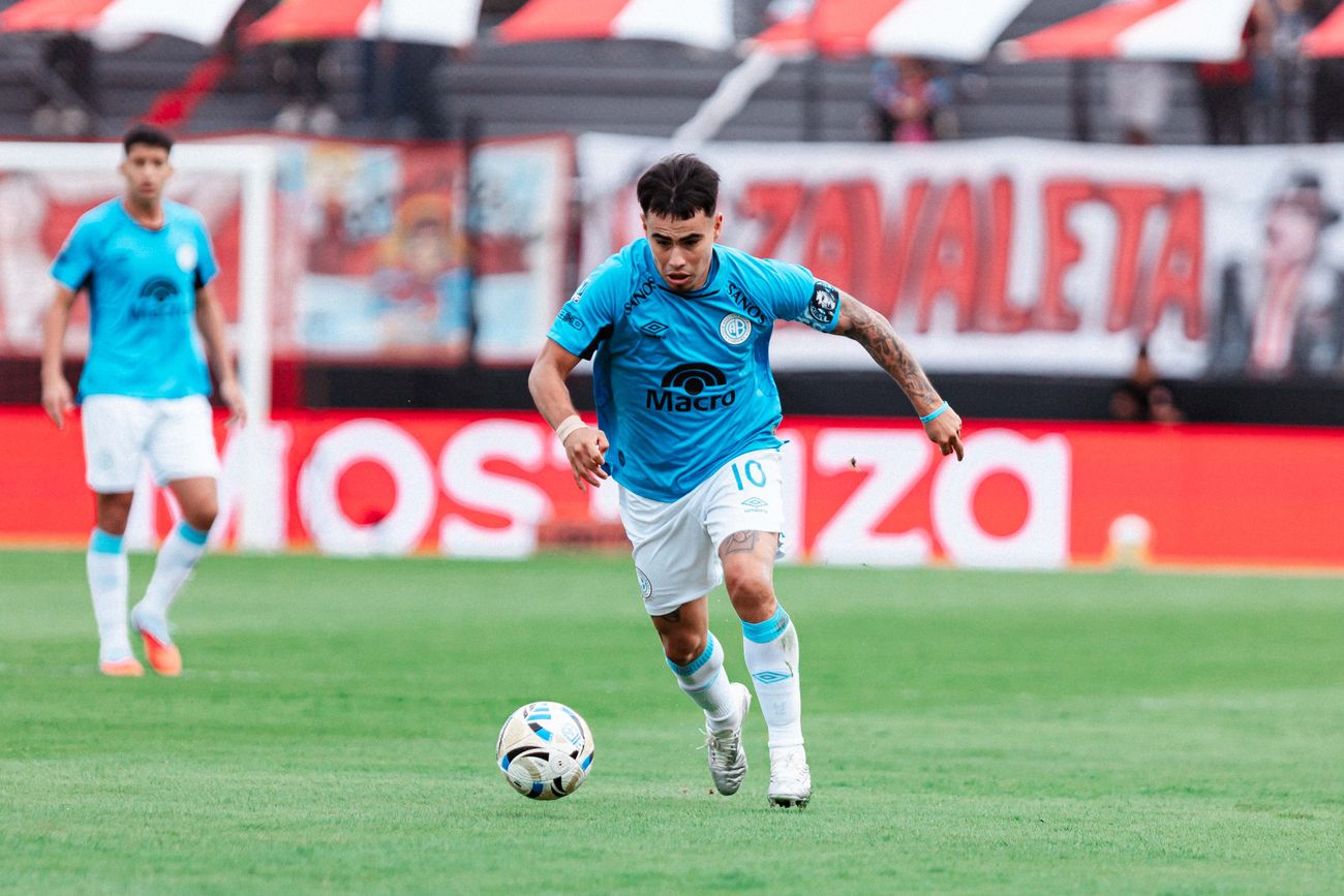 Lucas Zelarayán, es el goleador del Pirata en el torneo con cuatro goles (Prensa Belgrano).