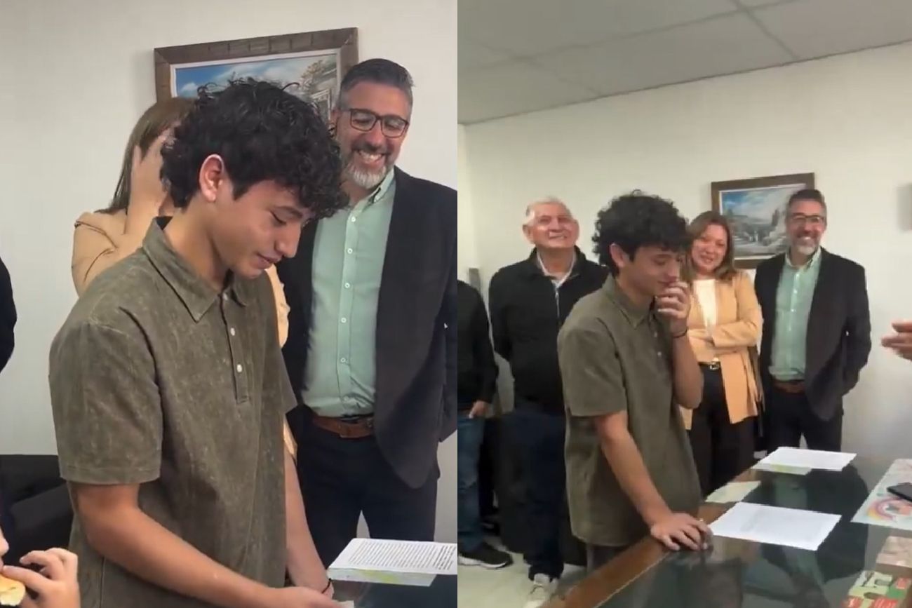 El video que hace llorar a todos: un joven de 15 años fue adoptado y se emocionó cuando dio el "sí"