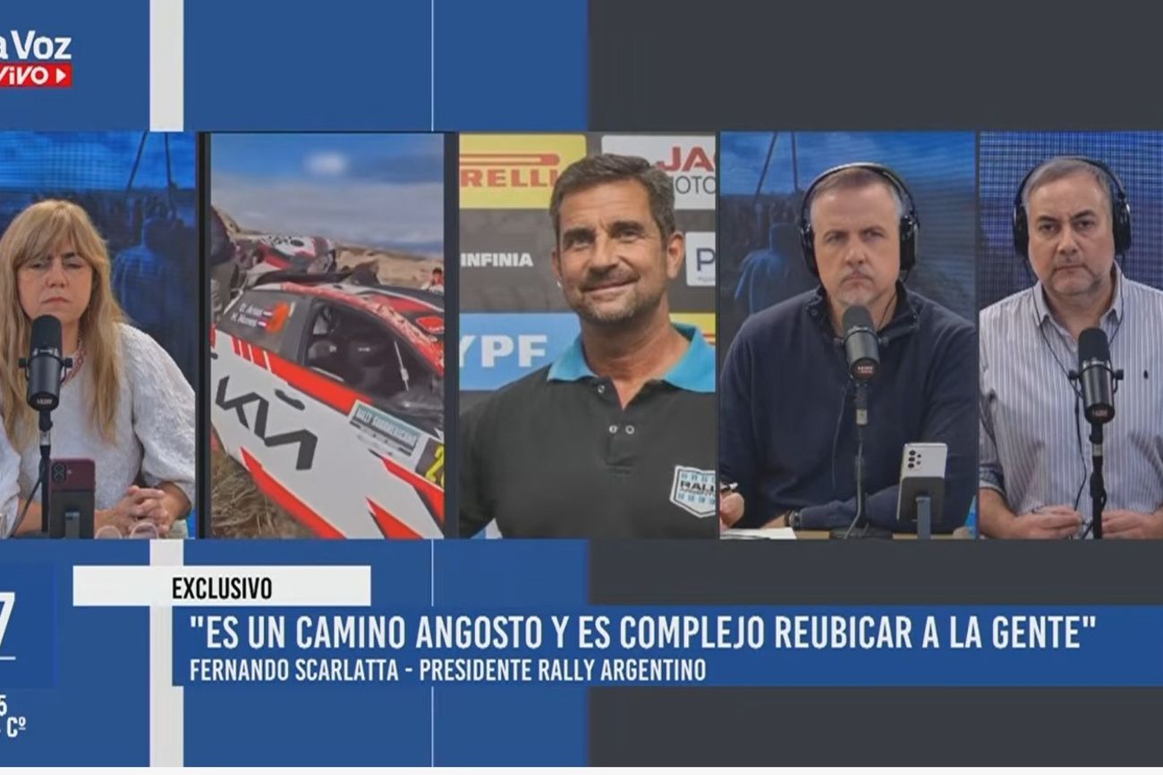 Fernando Scarlatta, presidente del Rally Argentino, en diálogo con La Voz En Vivo. 