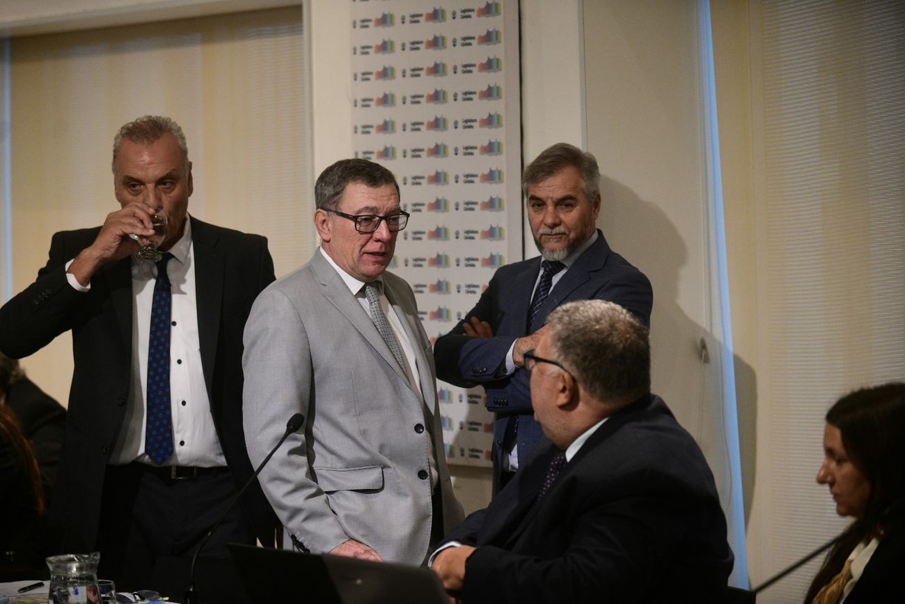 Los fiscales que participaron en la investigación del crimen de Nora Dalmasso. 