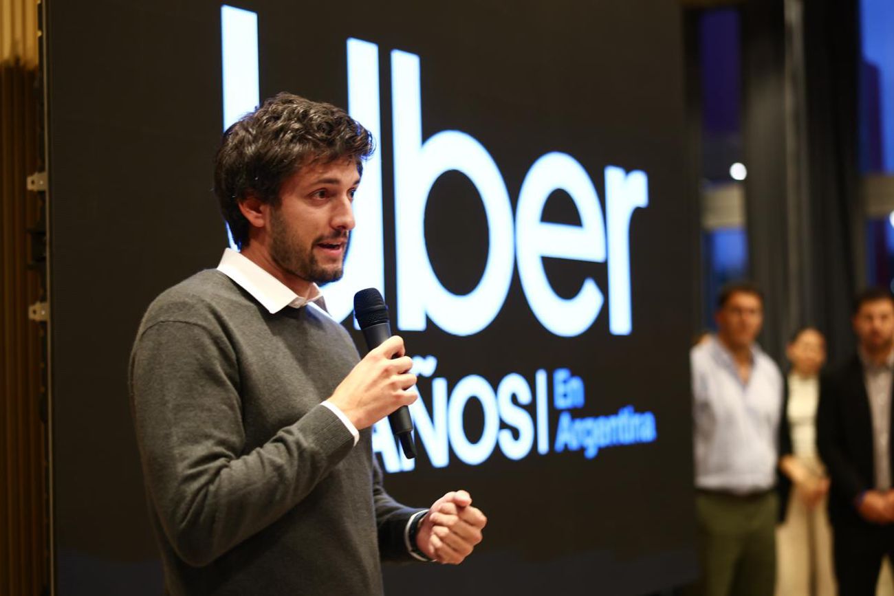 Juan Martín Cappellini Head de Uber Eats, presentó en Córdoba el servicio de delivery de comida y otros productos. (Gentileza Uber)