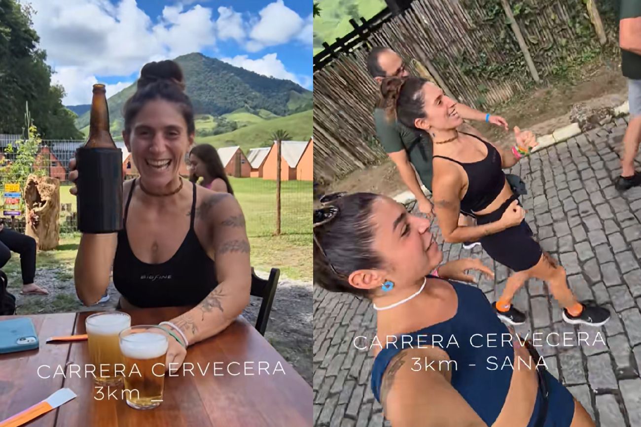 Es argentina, vive en Brasil y se hizo viral al mostrar cómo es una carrera cervecera: "Desorientadas"