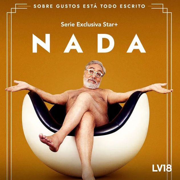 Póster de "Nada", la serie protagonizada por Luis Brandoni y Robert De Niro.