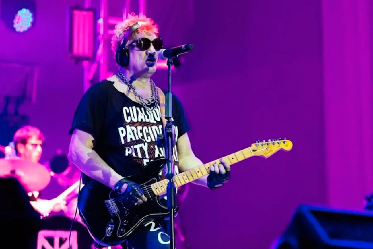 El cantante, en el Kempes. (Instagram En Vivo Producciones)
