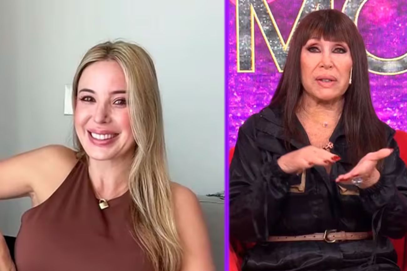 Jésica Cirio en el programa de Moria Casán.