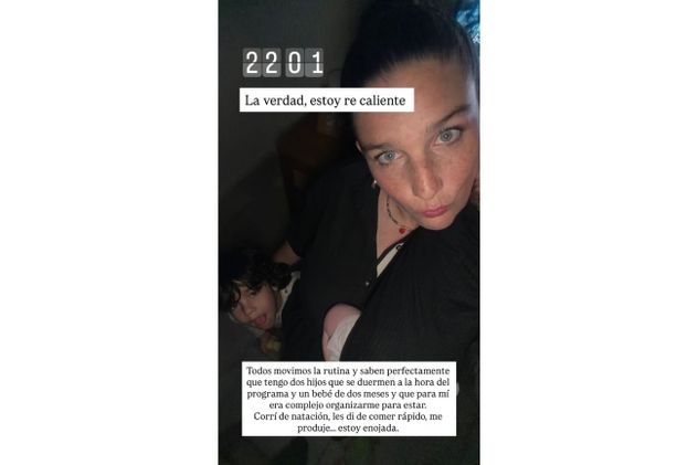 Juana Repetto, furiosa por que el equipo de LAM le hizo perder el tiempo ya que no salió al aire.