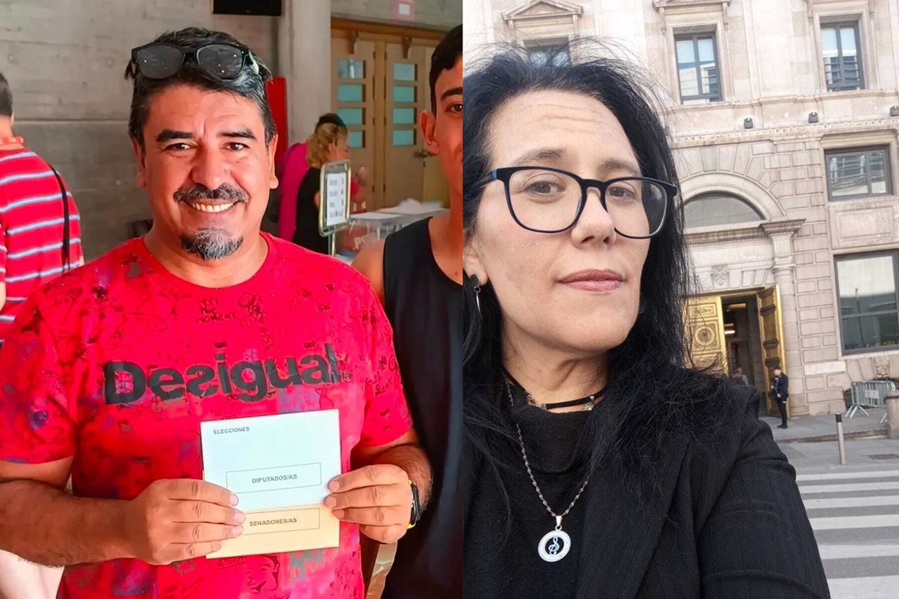 Ana Pisoni Deriú y Ernesto Zárate, migrantes cordobeses en España que van a ser legalizados. 