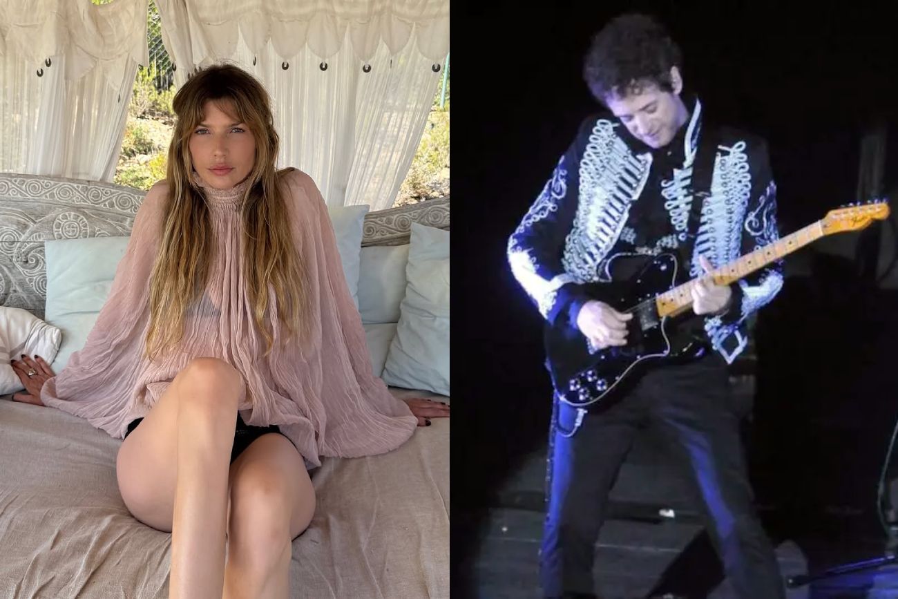 Chloe Bello y Gustavo Cerati fueron pareja un año, en los tiempos que se grabó "Fuerza Natural". 