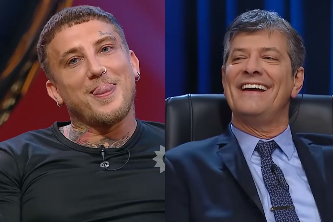 El Polaco con Pergolini. Foto: captura pantalla.
