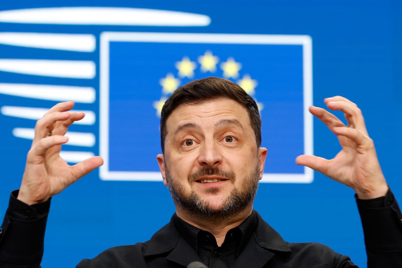 El presidente ucraniano, Volodymyr Zelensky. (AP/Geert Vanden Wijngaert/Archivo)
