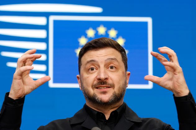 El presidente ucraniano, Volodymyr Zelensky. (AP/Geert Vanden Wijngaert/Archivo)