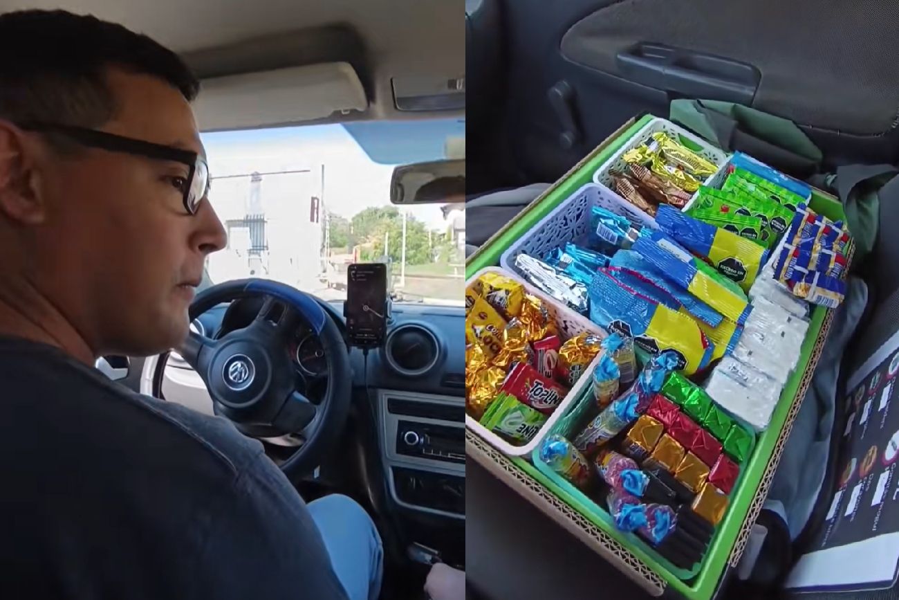 El kiosco Uber.