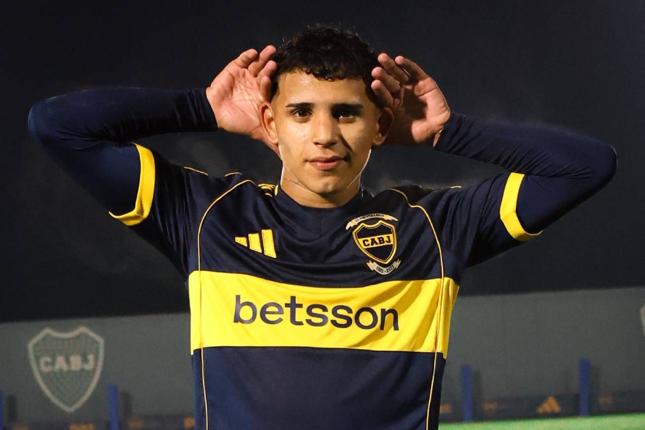 El festejo de la reserva de Boca.