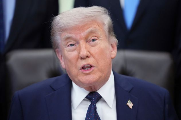 Donald Trump en el Despacho Oval de la Casa Blanca, el 23 de abril de 2026, en Washington.