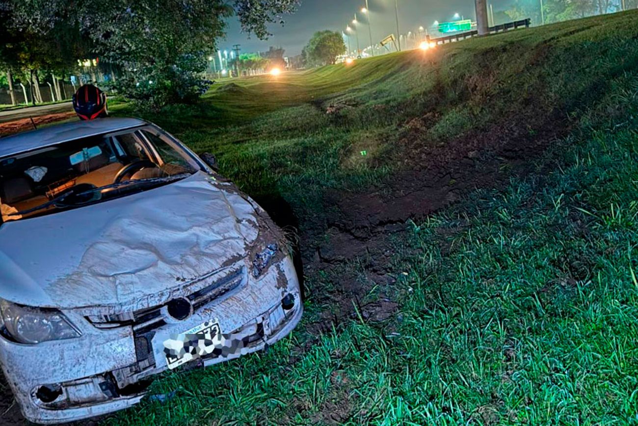 Así quedó el auto. (Policía)