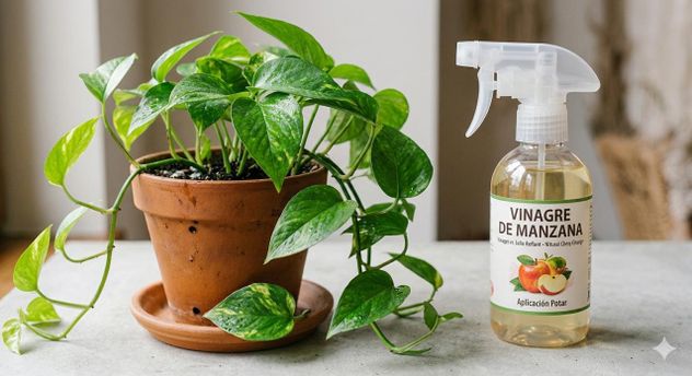 El secreto para mantener el potus saludable en invierno con un ingrediente casero.