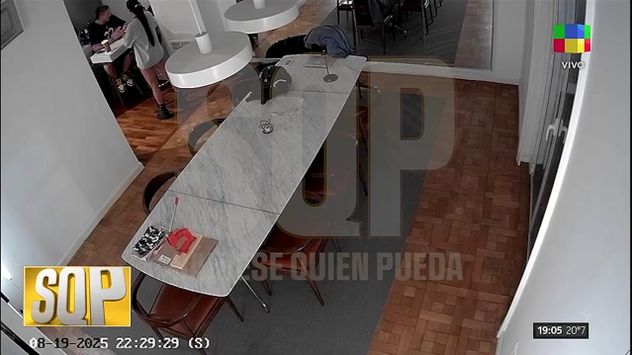 Un fragmento del video que compartió la expareja de Patricio Albacete.