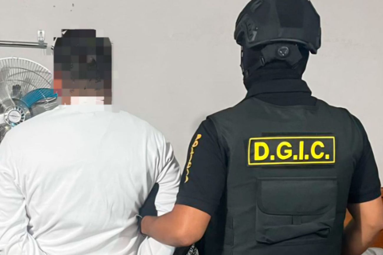 El detenido. (Policía)