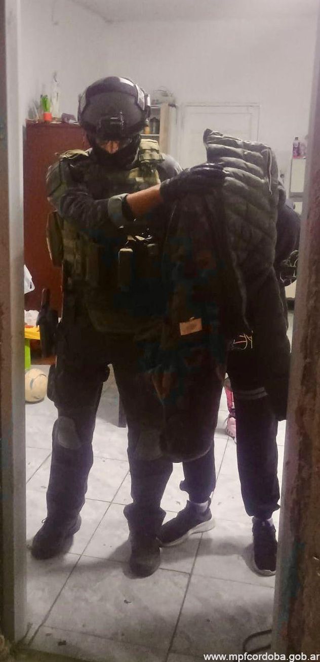 Procedimiento policial este viernes 24 de abril.