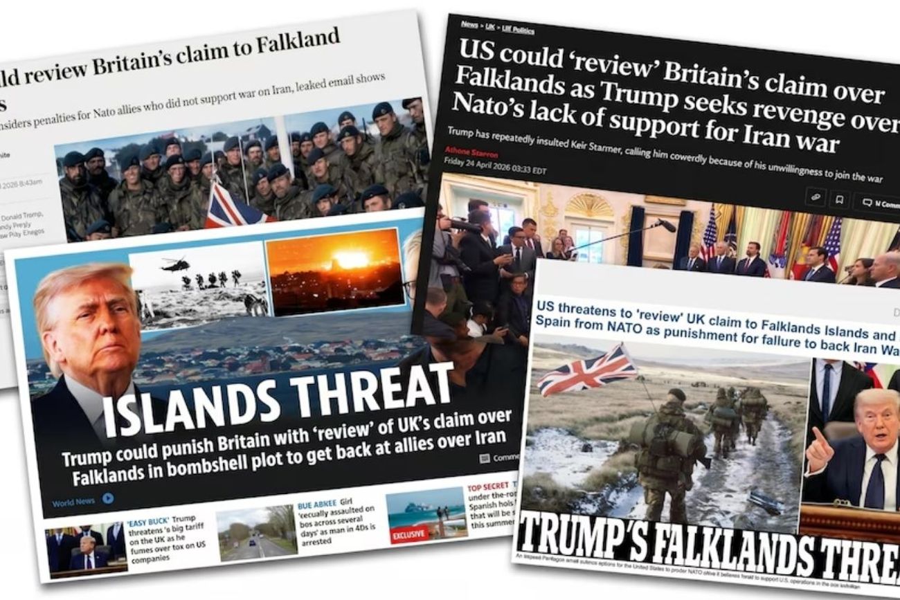 Fuerte reacción de la prensa británica ante la postura de Trump sobre Malvinas: hablan de “amenaza”