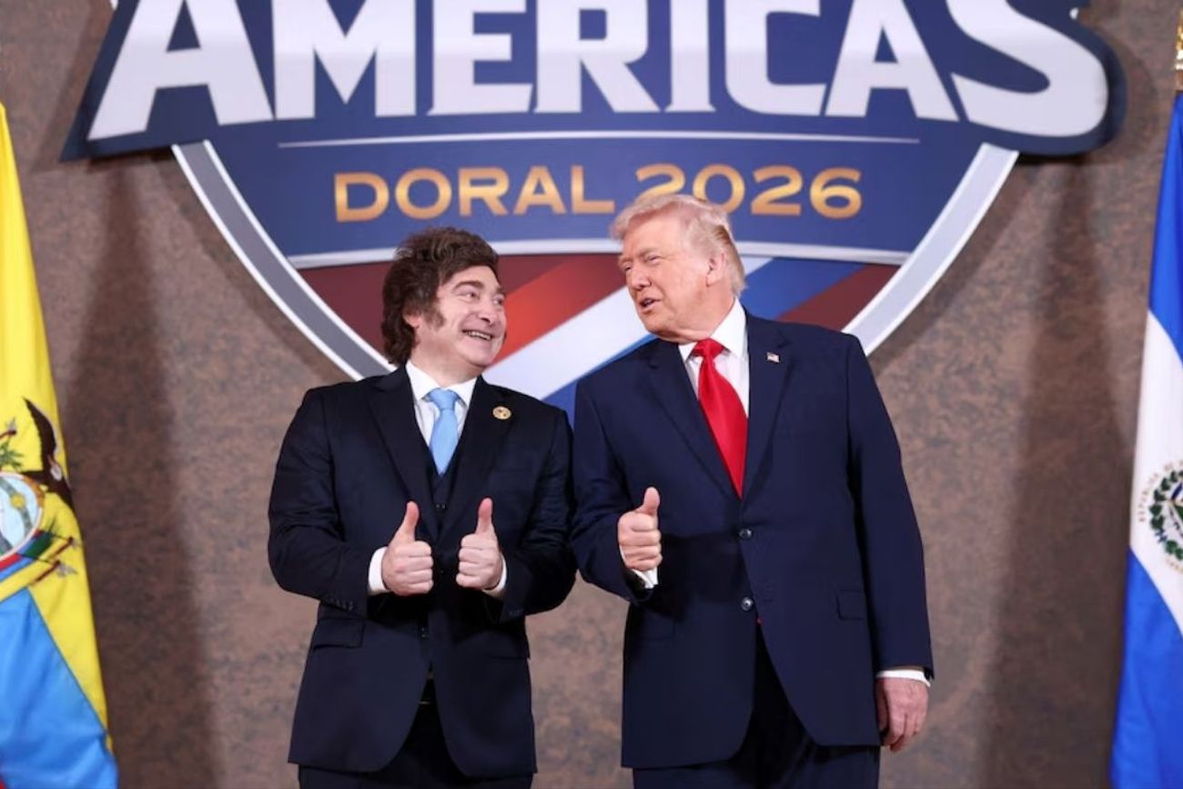 Javier Milei y Donald Trump.