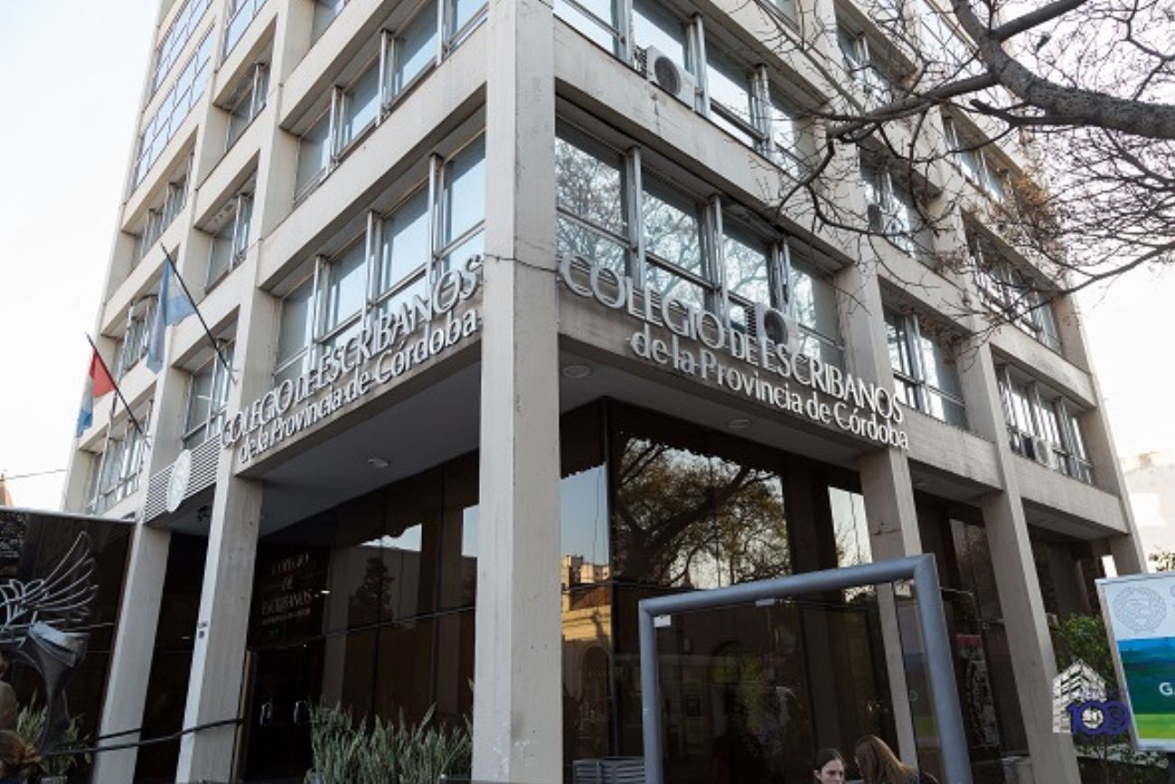 Sede del Colegio de Escribanos de Córdoba, institución que celebró 109 años de trayectoria.