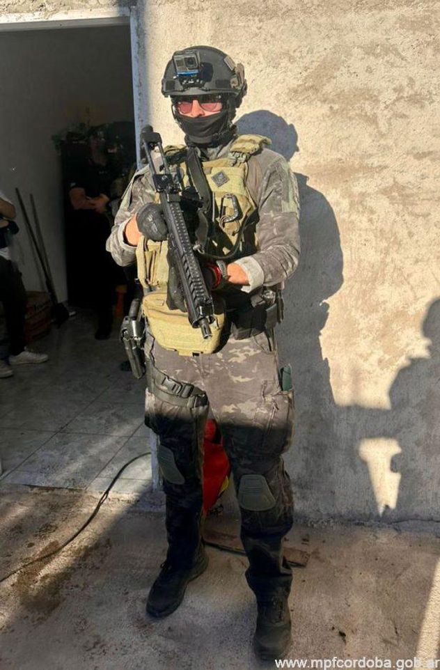 Procedimiento policial este viernes 24 de abril.