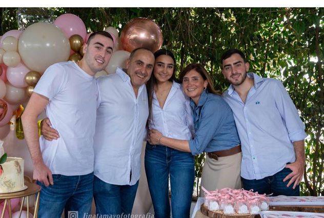 Una más actual de la familia. “Son mi sostén”, dice Pablo. 