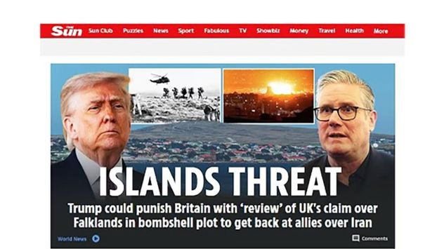 La reacción de la prensa británica a la postura de Trump sobre las Malvinas: “La amenaza de las islas”