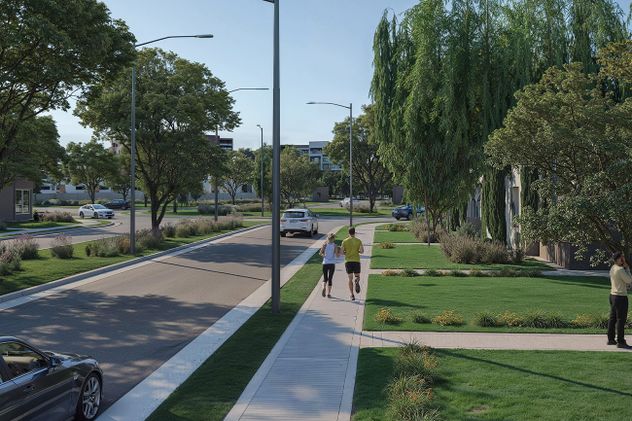 Los lotes de hasta 400 metros cuadrados permiten construir viviendas con amplios jardines en un entorno ya consolidado.