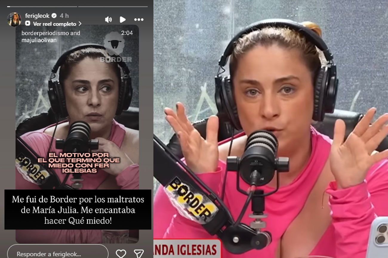 Fernanda Iglesias vs. María Julia Oliván. Foto: captura pantalla.