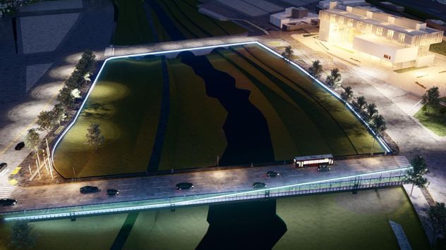 Así lucirá la obra que abarca las costas del río Suquía y los puentes Maipú y Alvear. 